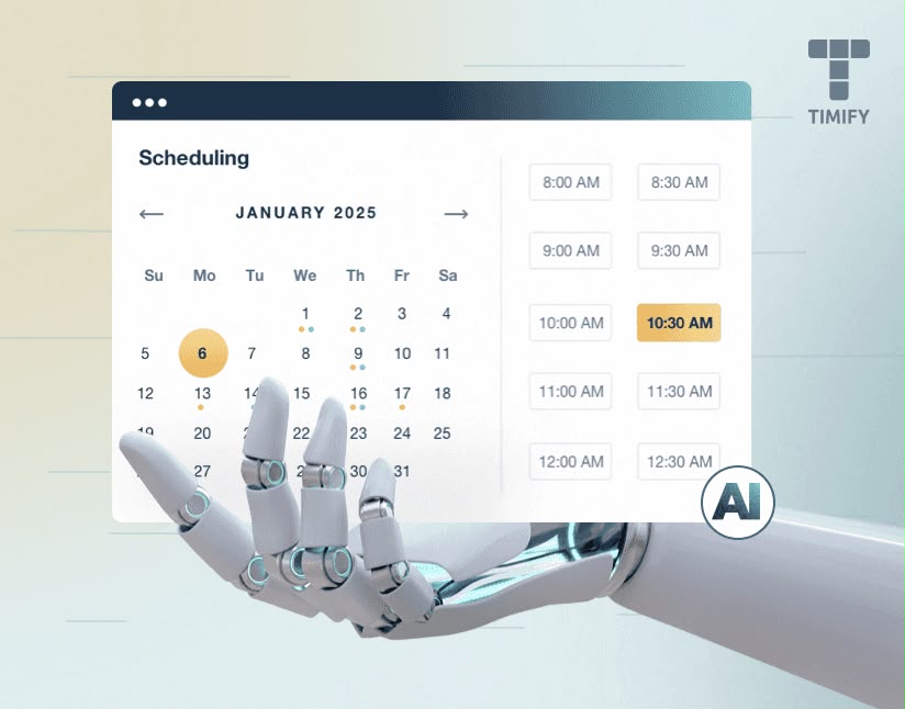 AI-powered appointment scheduling calendar